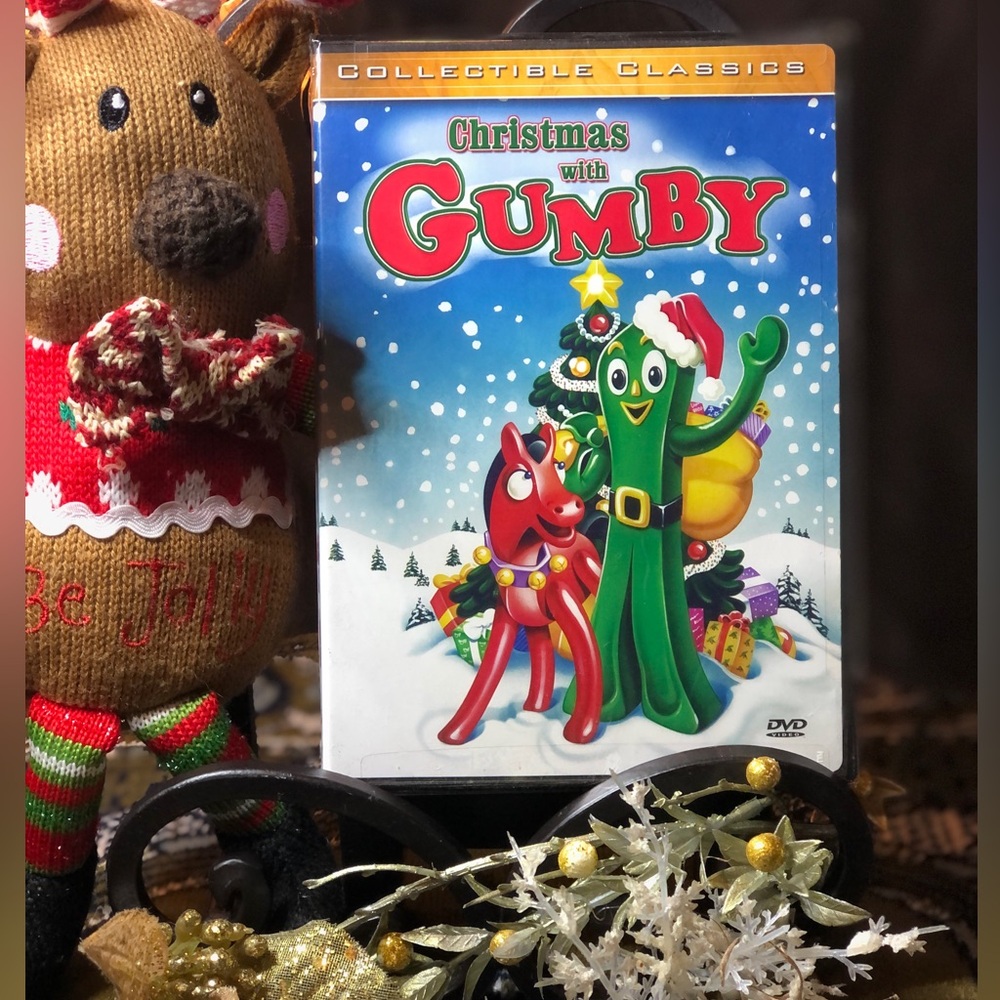 Christmas with Gumby DVD - Festive Green Cover